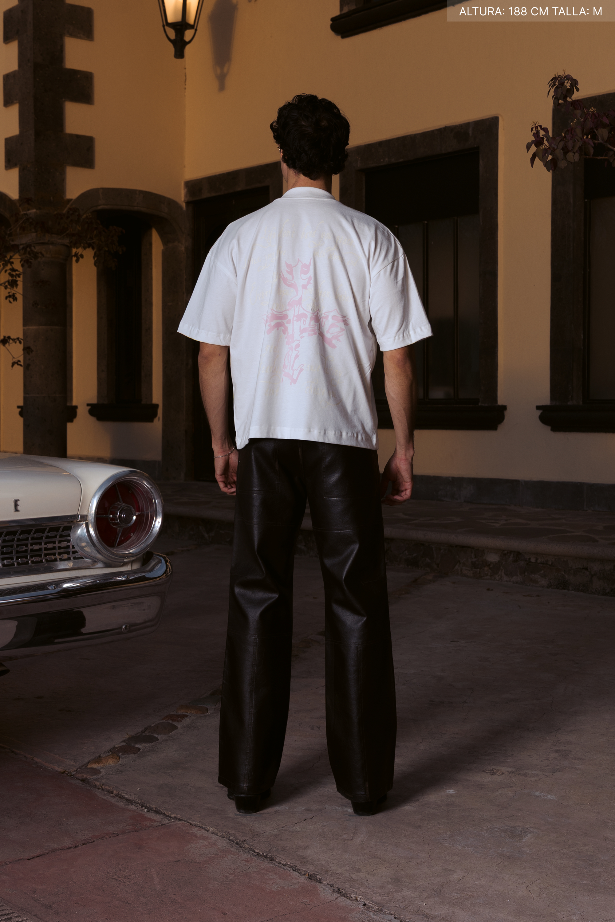 Letter Cross Tee Ivory