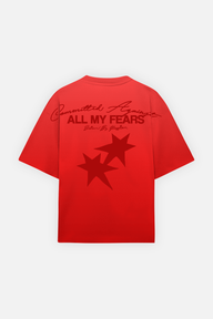 All My Fears Tee Faded Red
