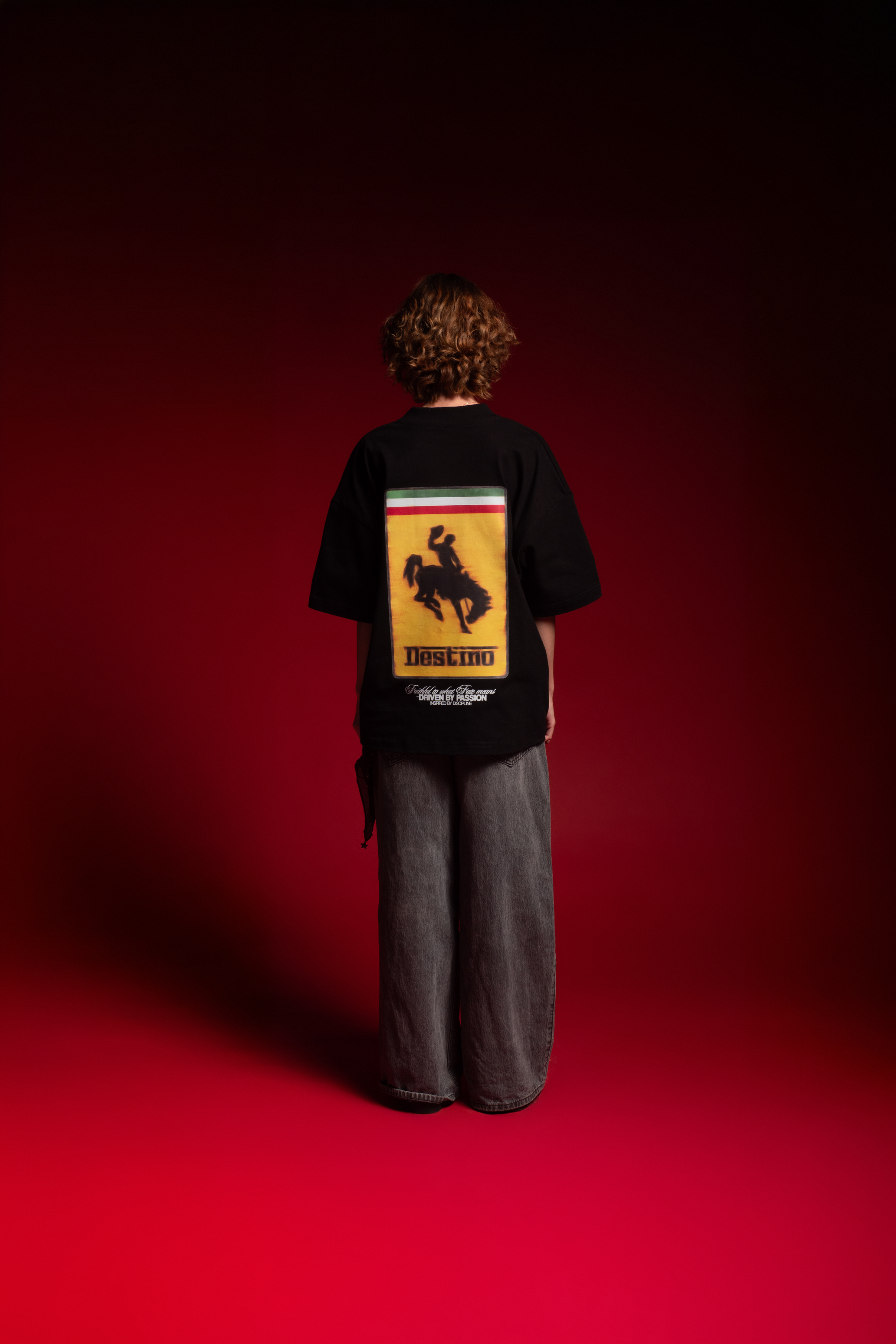 Racing Cowboy Tee Black