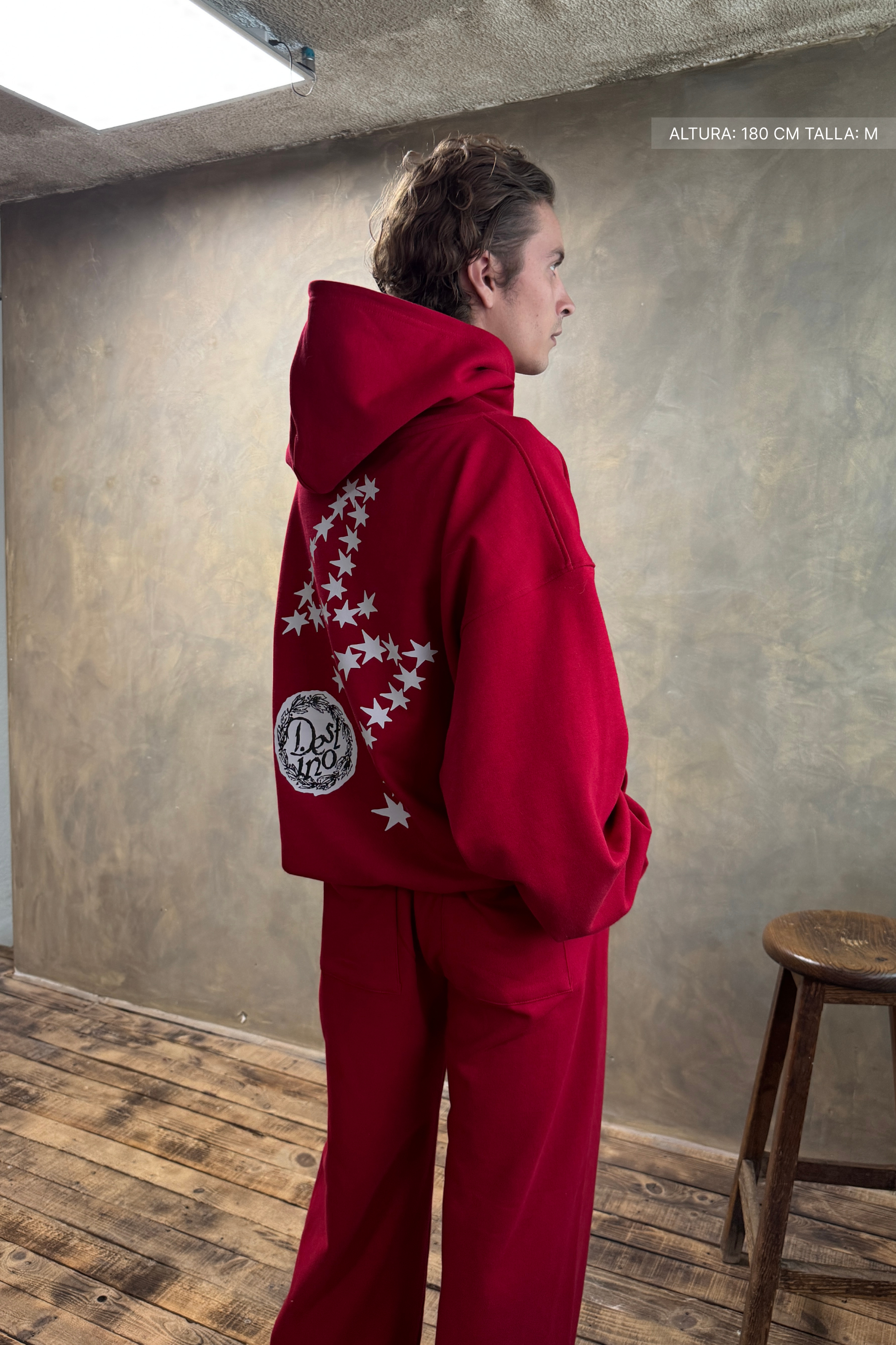 47 Hoodie Cherry Red