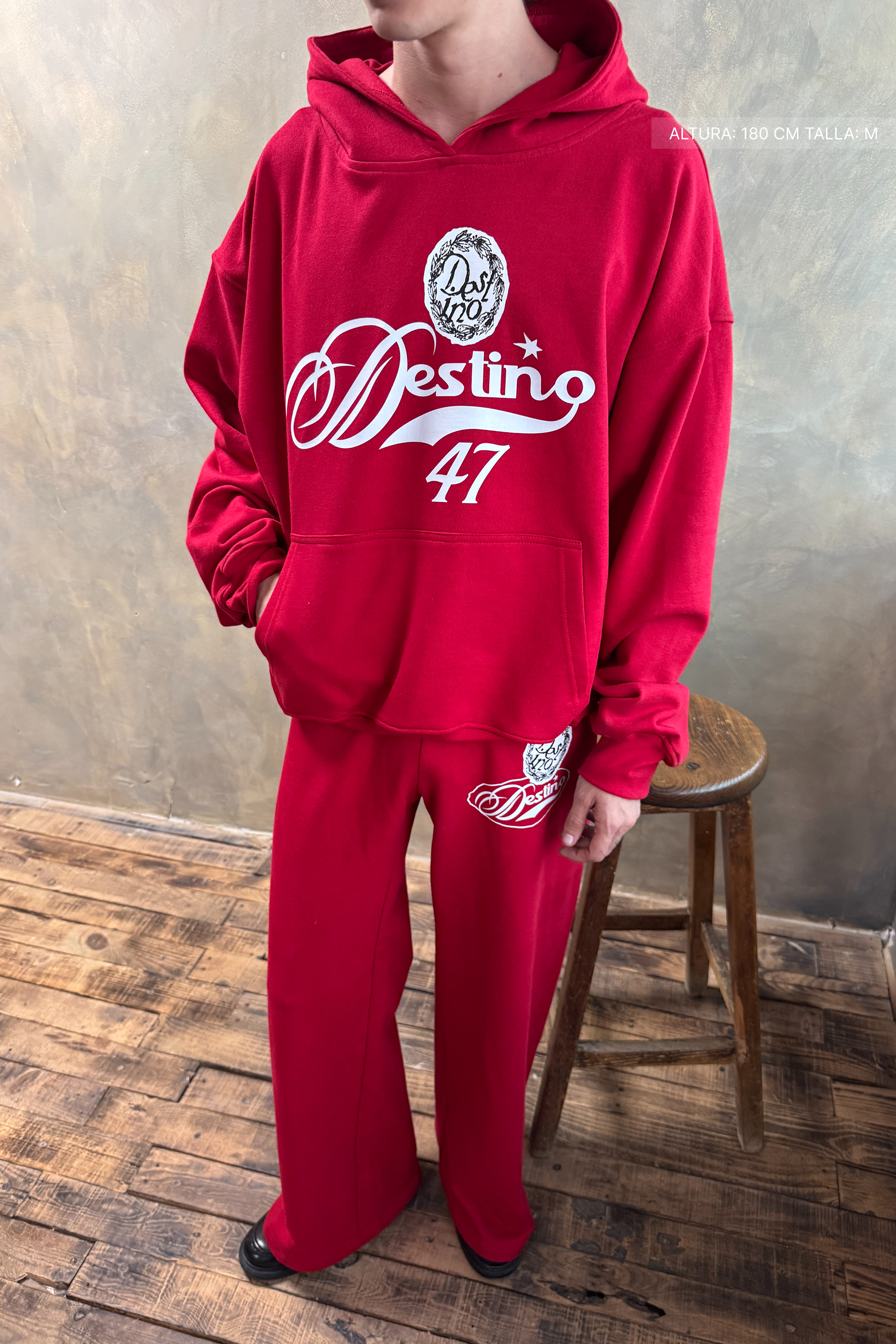 47 Wide Pants Cherry Red