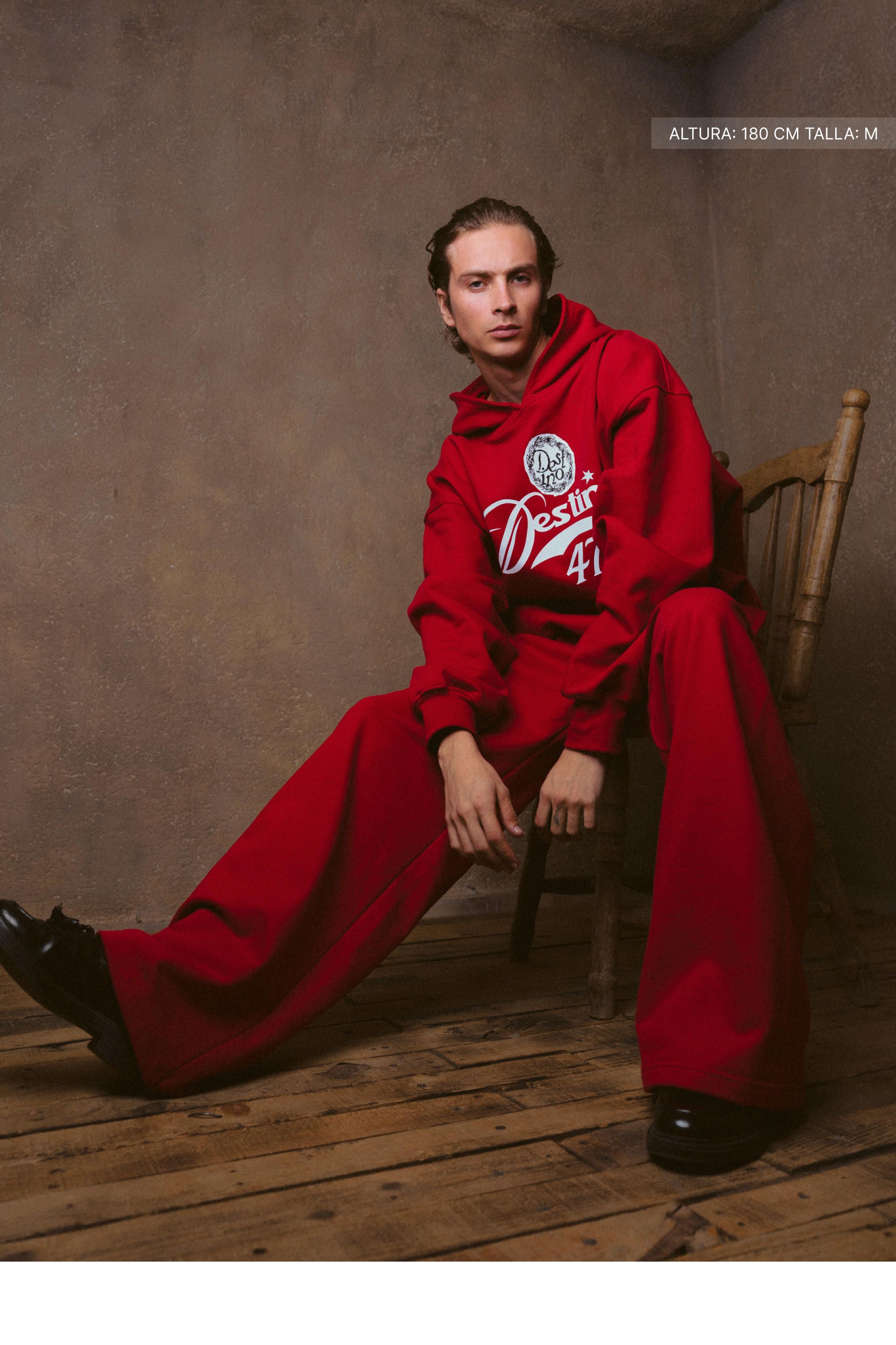 47 Wide Pants Cherry Red