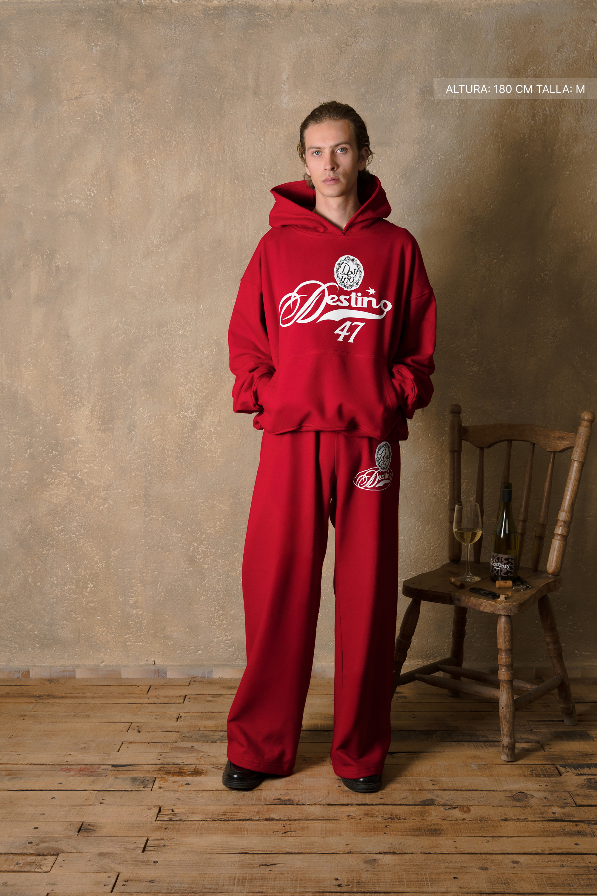 47 Hoodie Cherry Red