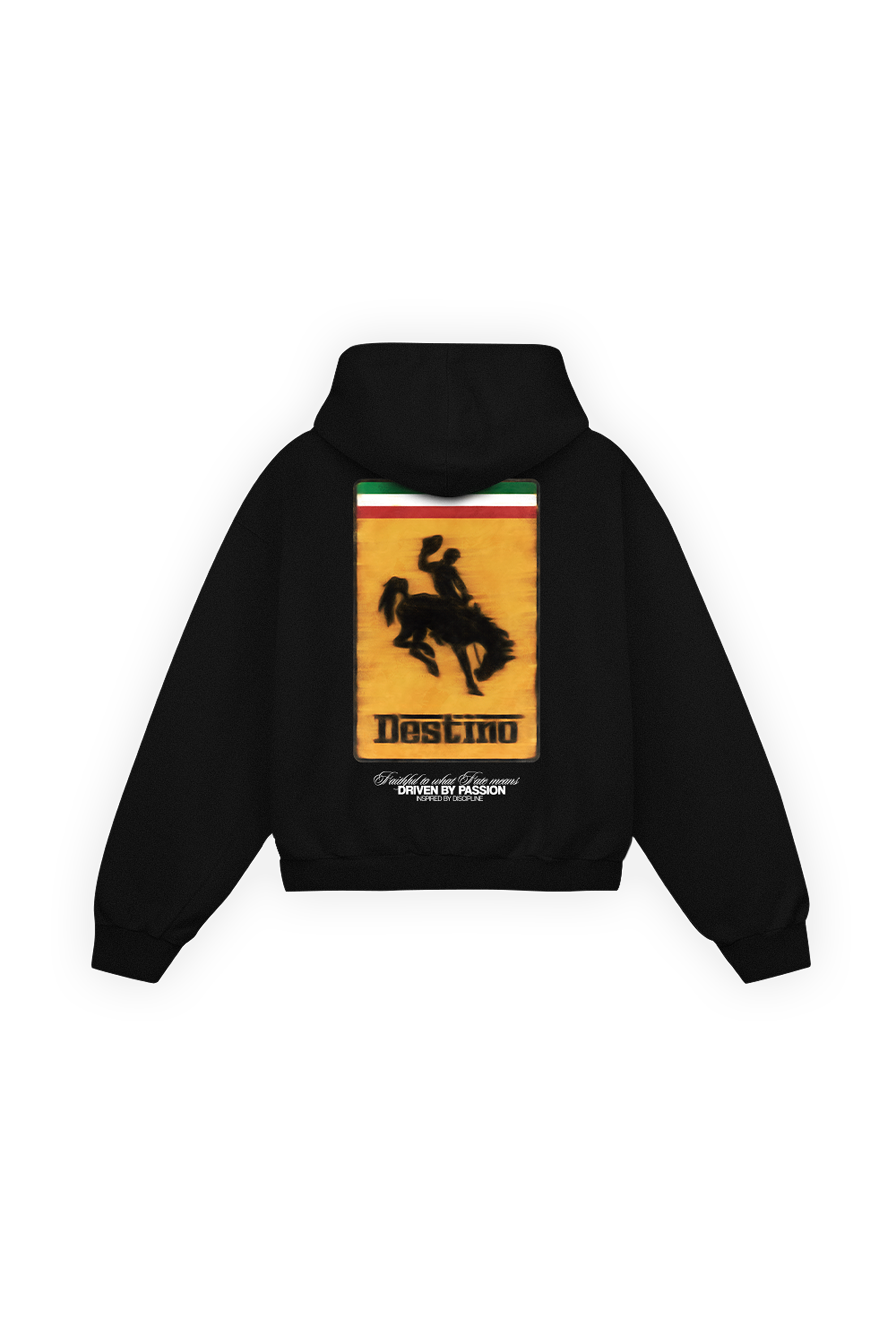 Racing Cowboy Zip Hoodie Vantablack