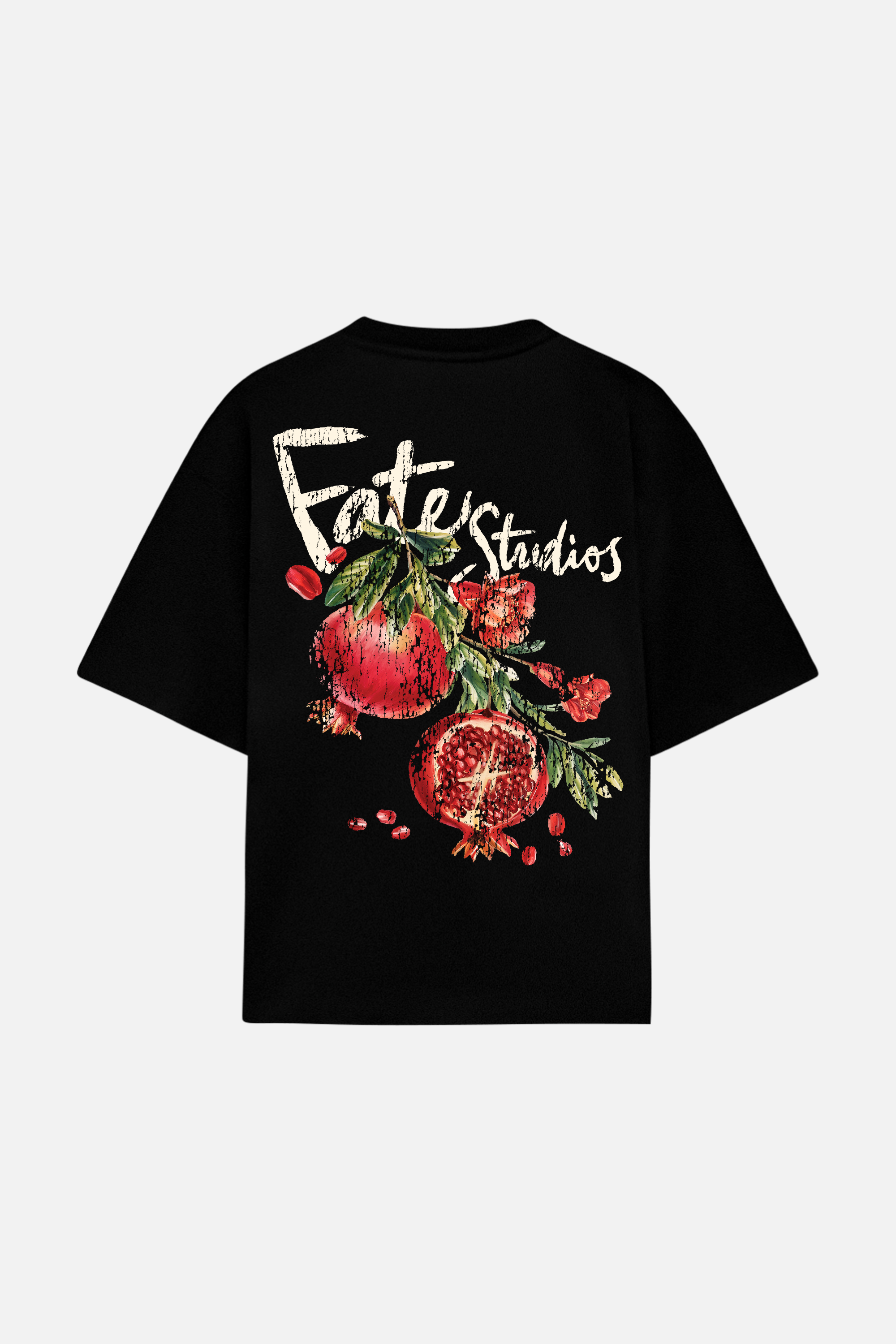 Pomegranate Tee Black — Back