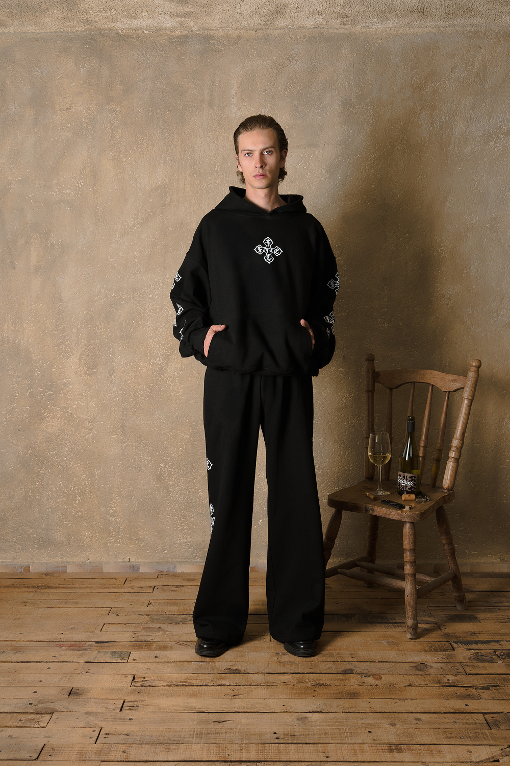 Cross Of Fate Wide Pants Vantablack