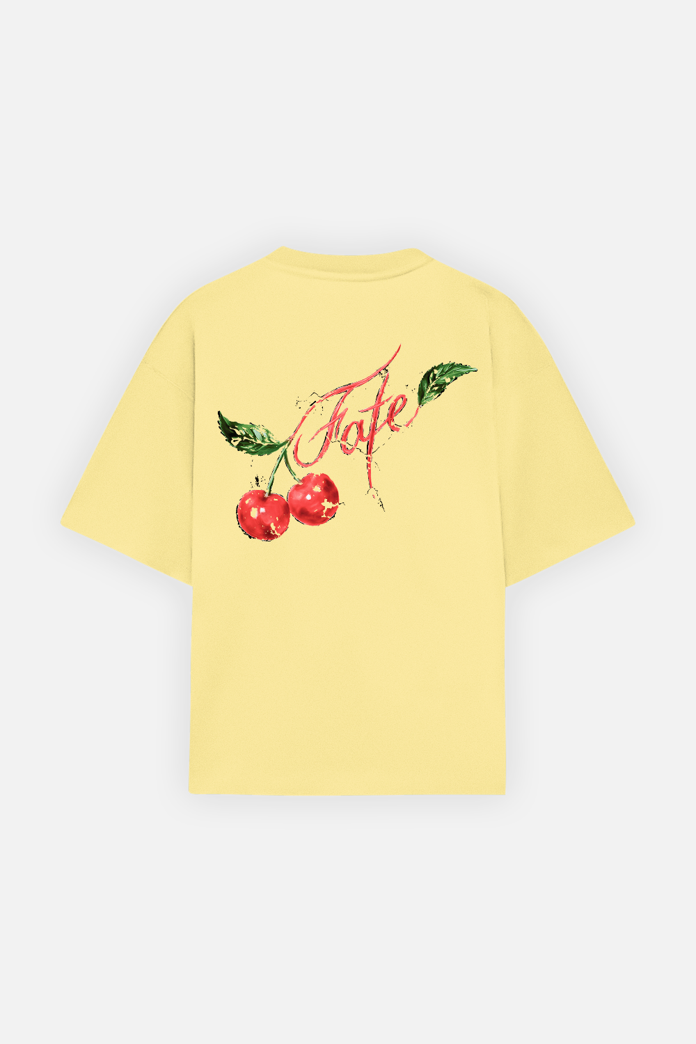 Sweet Cherry Tee Canary Yellow — Back