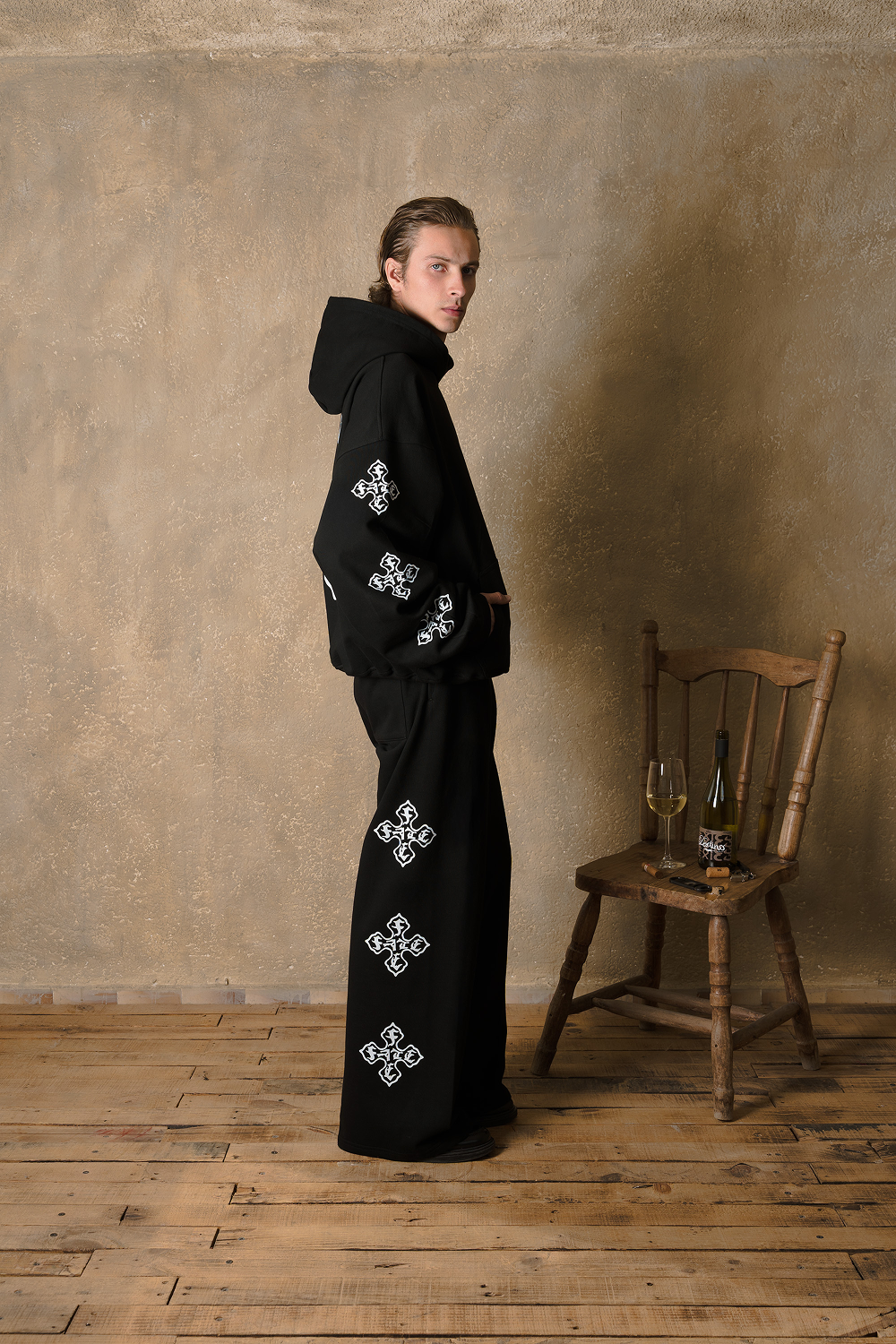 Cross Of Fate Wide Pants Vantablack