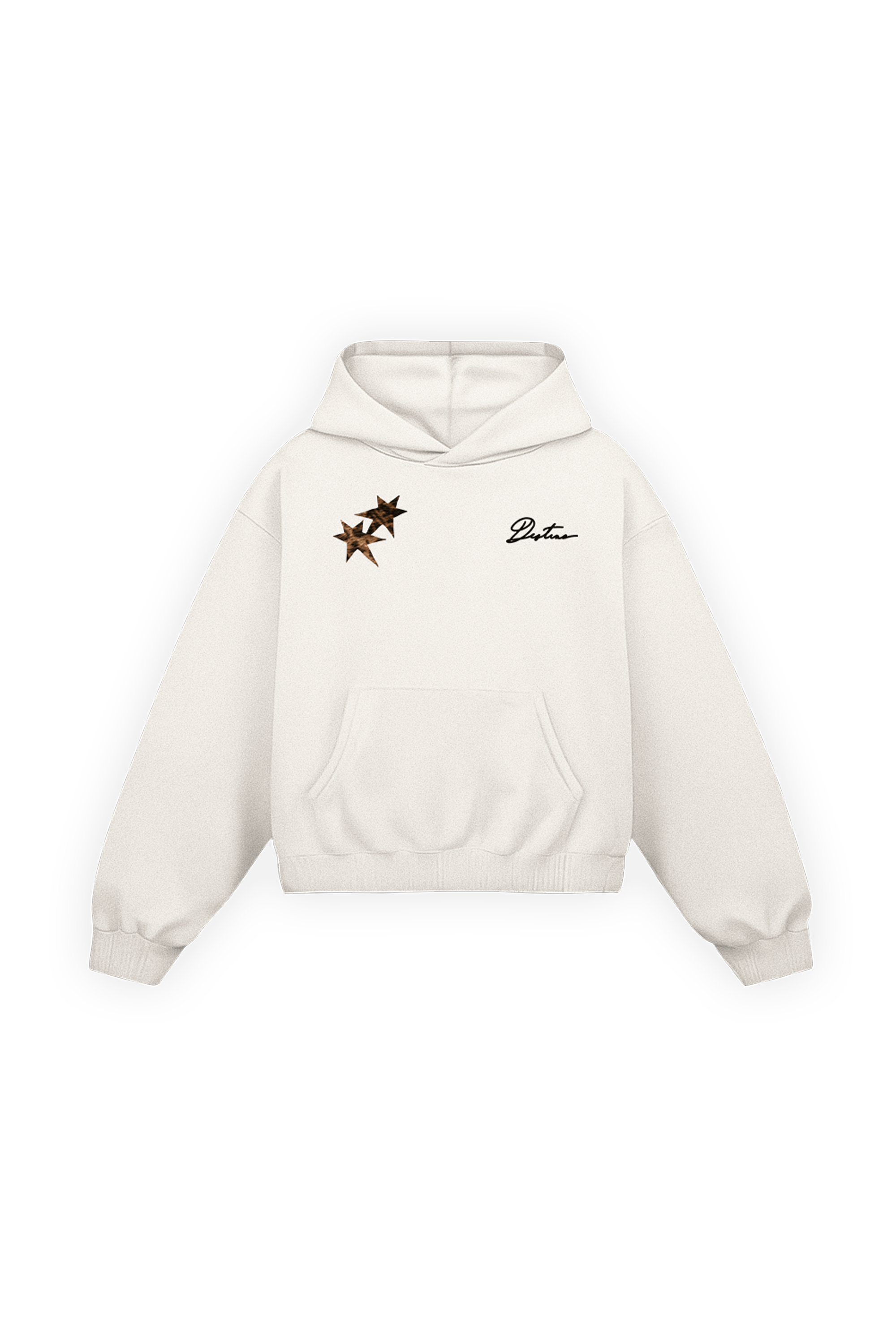 All My Fears Cheetah Hoodie Ivory