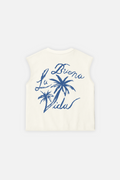 La Buena Vida Tank Top Ivory — Back