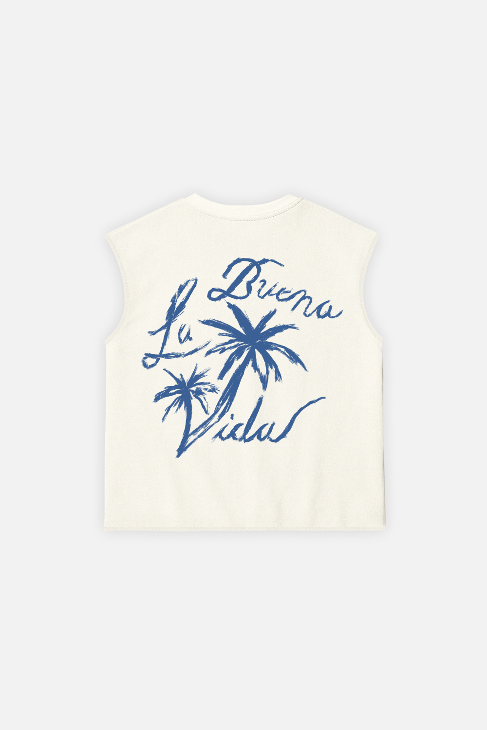La Buena Vida Tank Top Ivory — Back