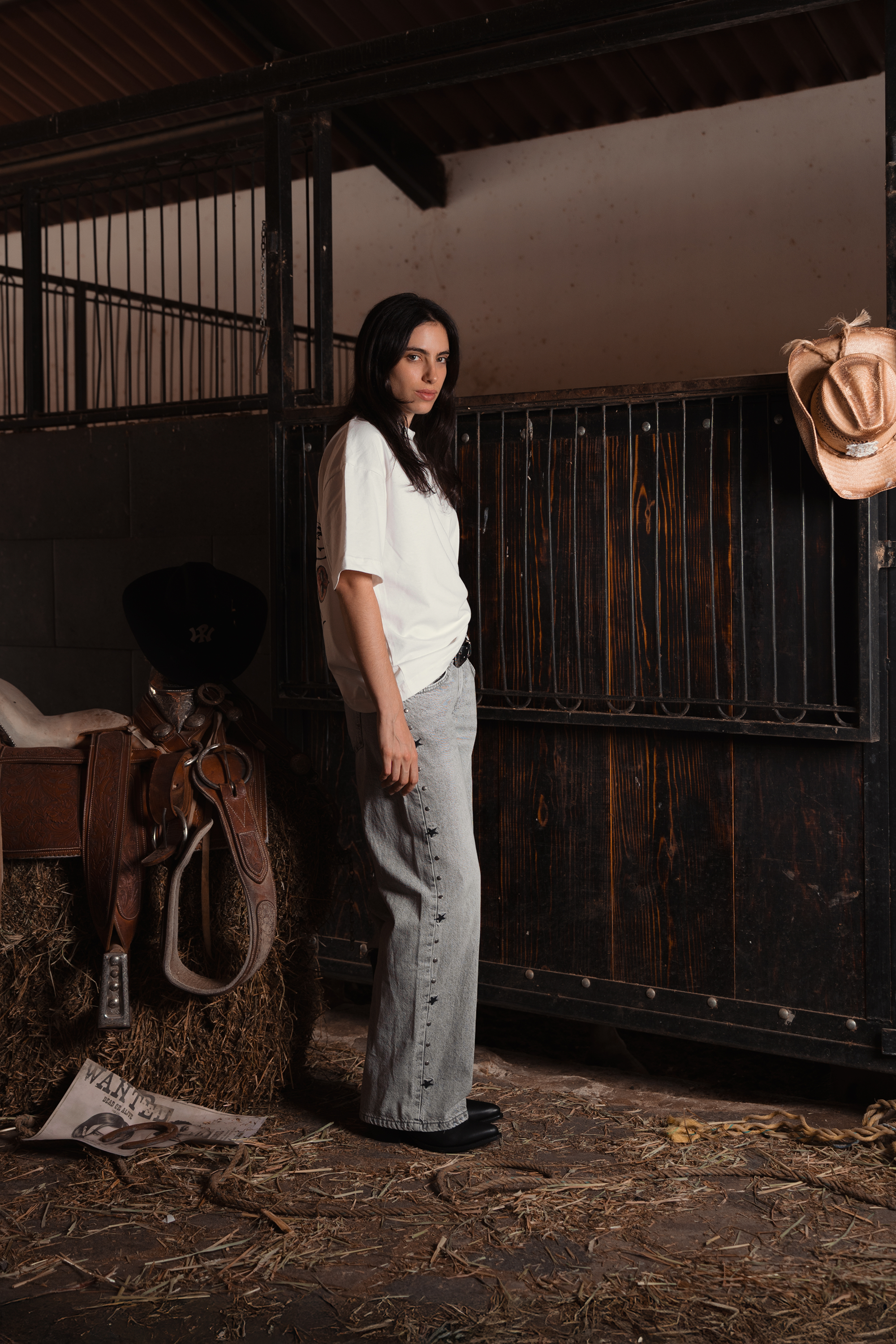 Long Horns Tee Ivory