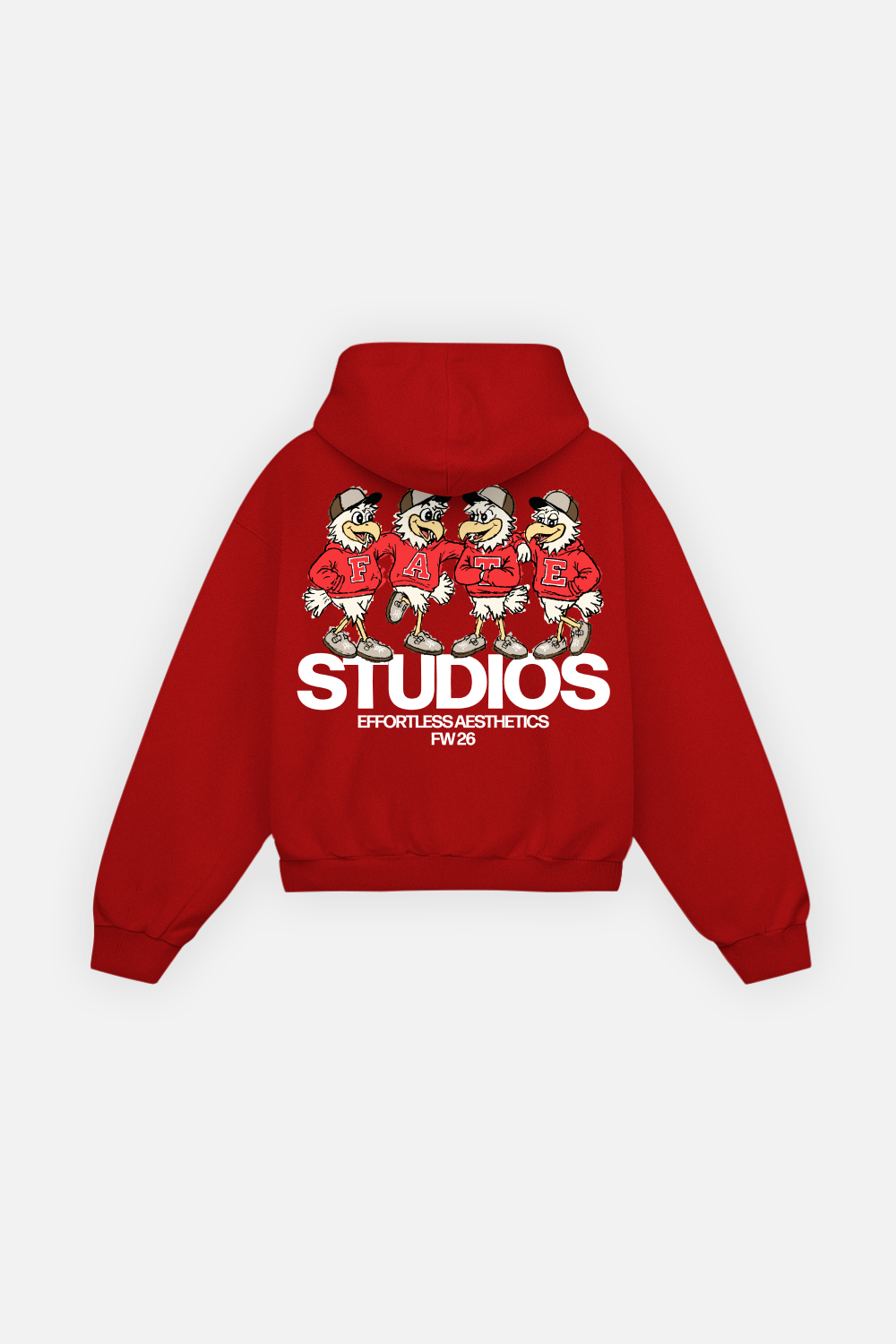 Effortless Club Hoodie Cherry Red — foto 1
