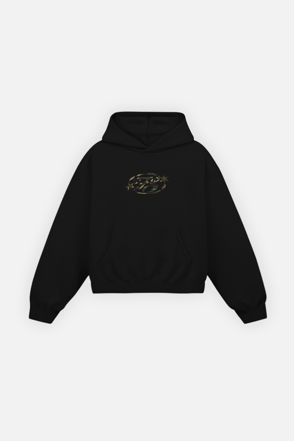 Camo Monogram Hoodie Vantablack — foto 2
