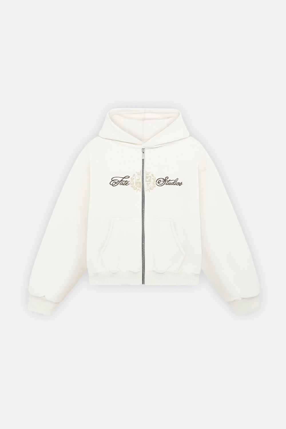 Heritage Crest Zip Hoodie Ivory — foto 1