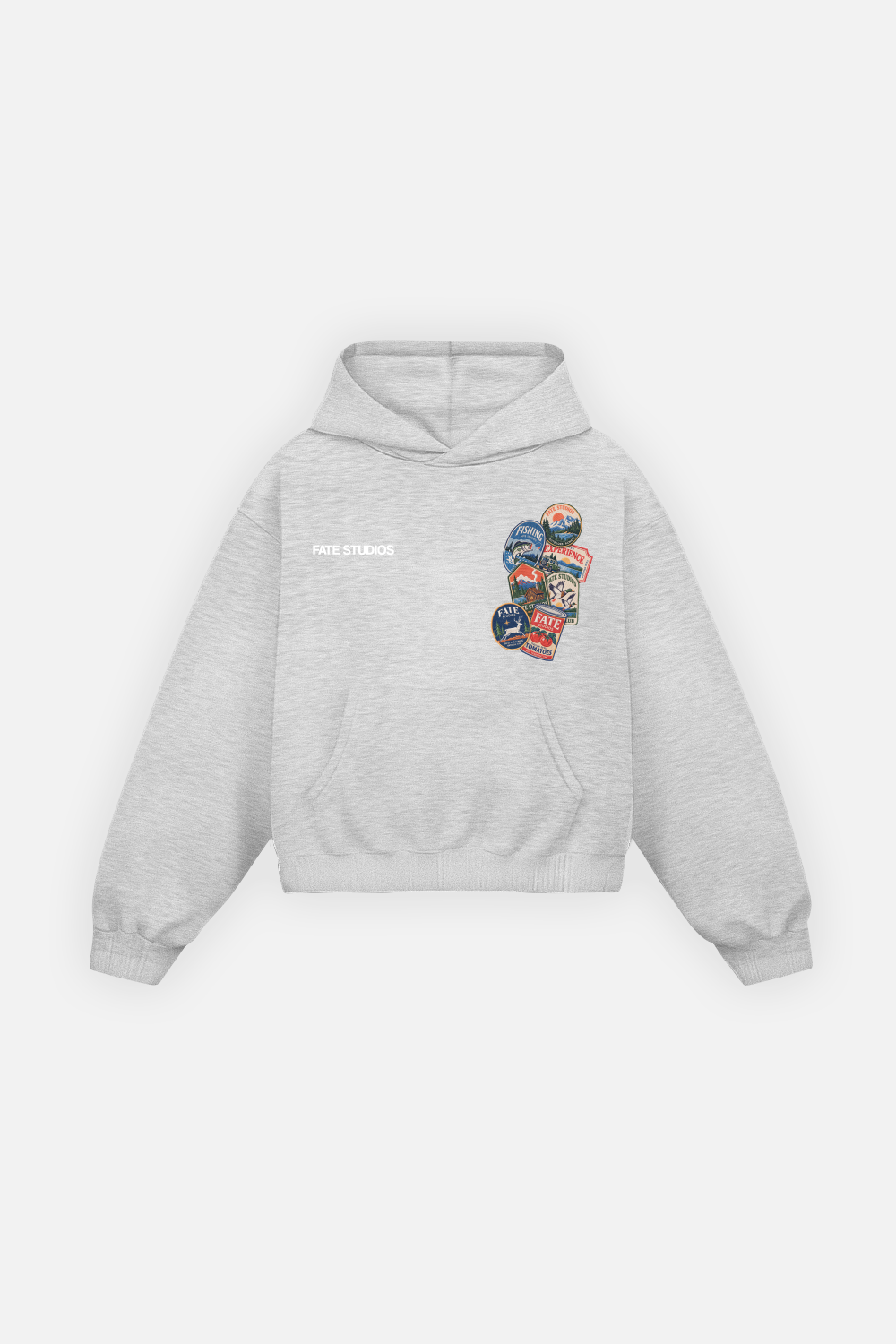 Out of Town Badges Hoodie Jasper — foto 2