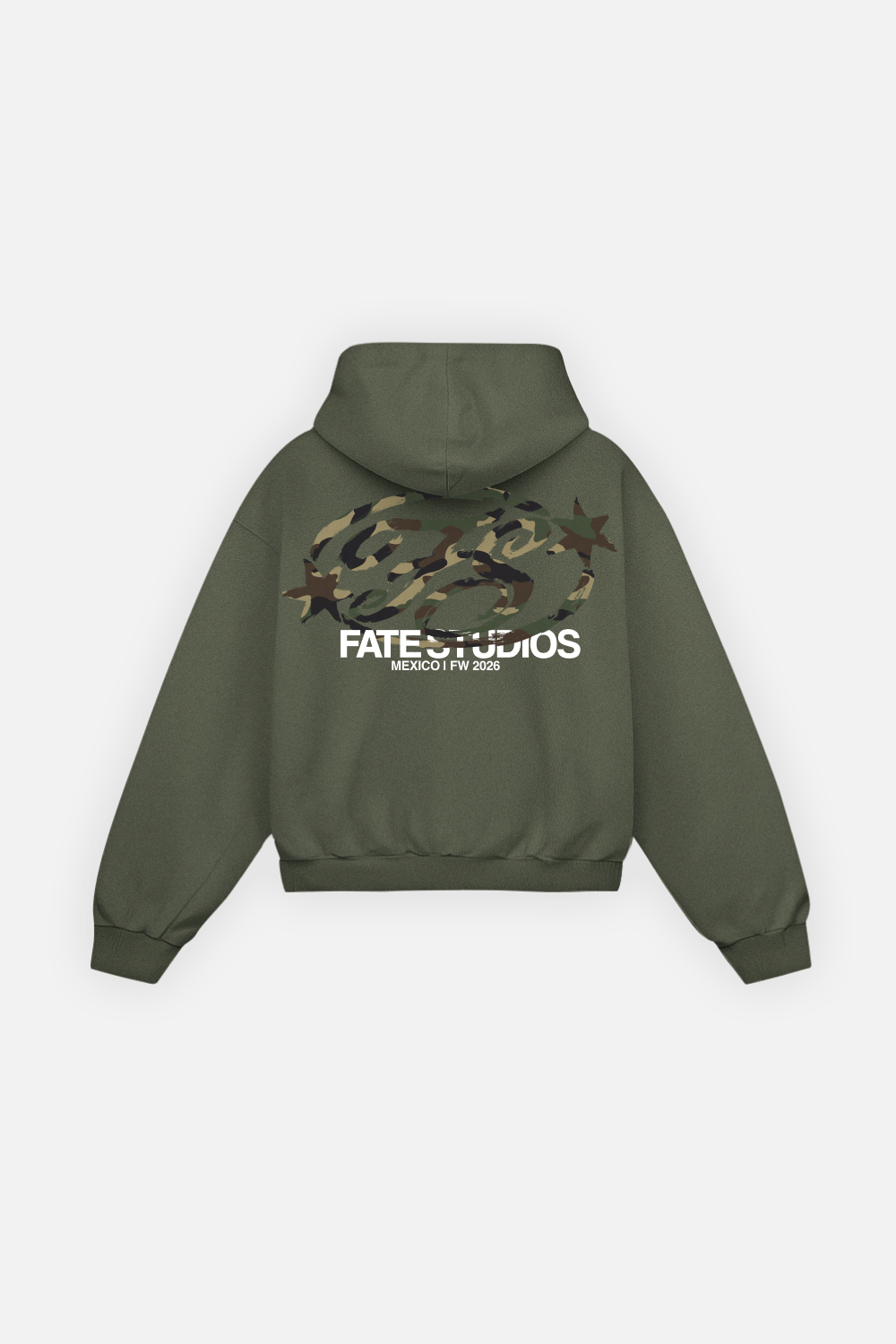 Camo Monogram Hoodie Green Forest — foto 1