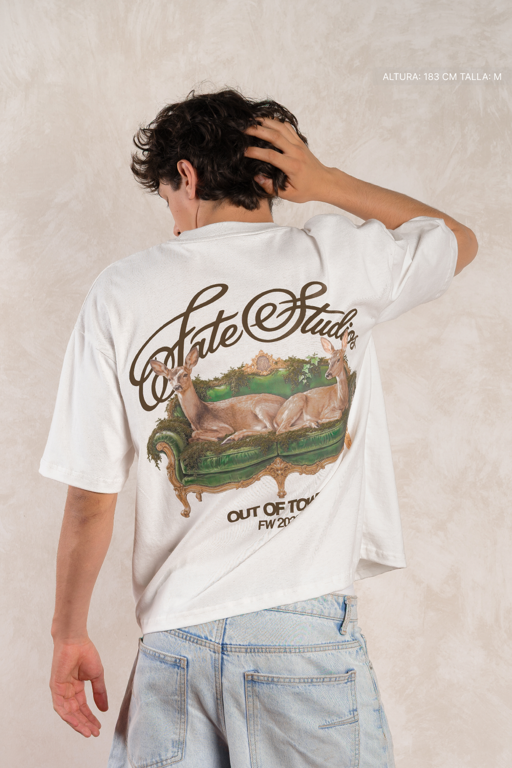 Deer Lounge Tee Ivory — foto 6