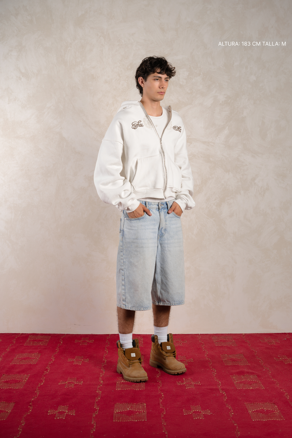 Heritage Crest Zip Hoodie Ivory — foto 3