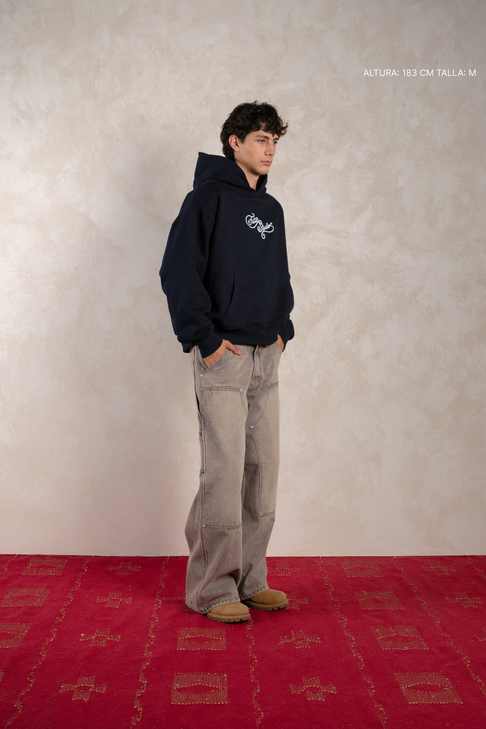 Star Script Hoodie Midnight Blue — foto 3