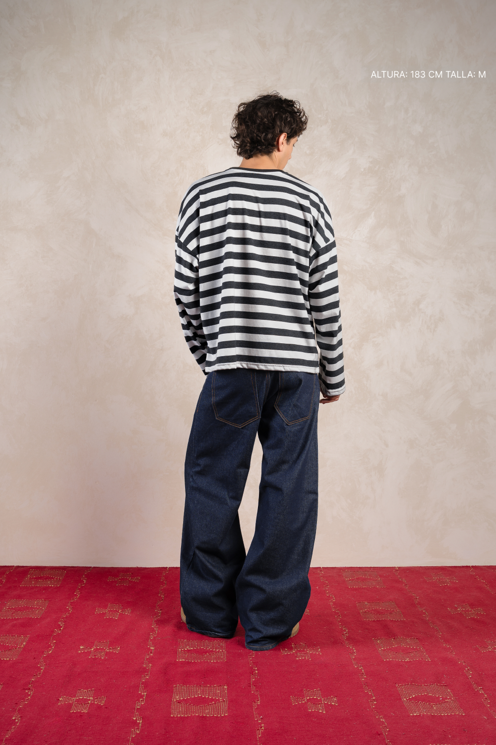 Striped Longsleeve Ivory w/ Black — foto 4