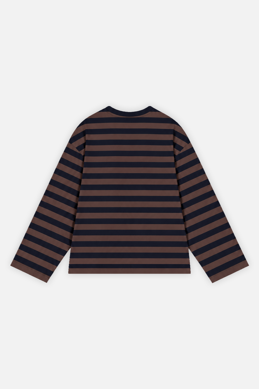 Striped Longsleeve Navy w/ Brown — foto 3