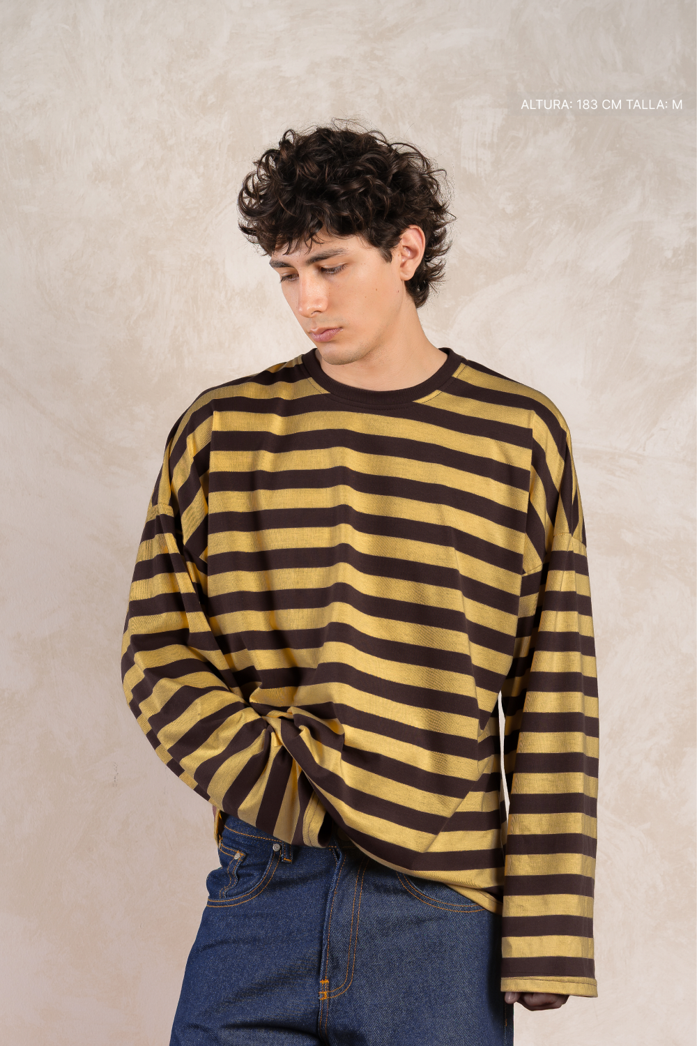 Striped Longsleeve Mustard w/ Black — foto 6