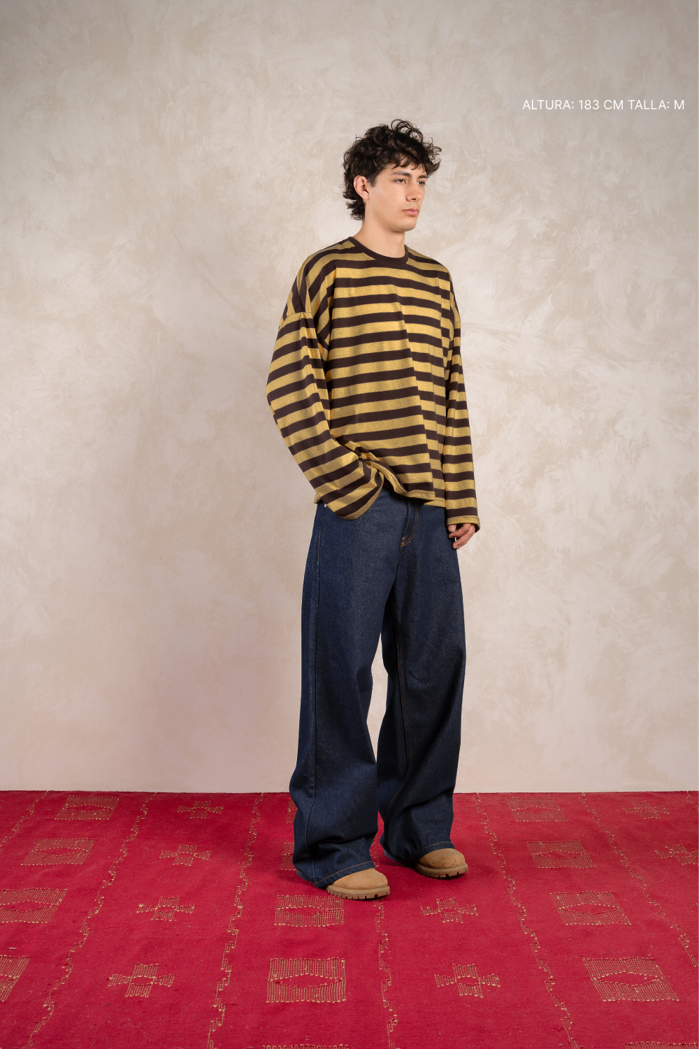 Striped Longsleeve Mustard w/ Black — foto 5