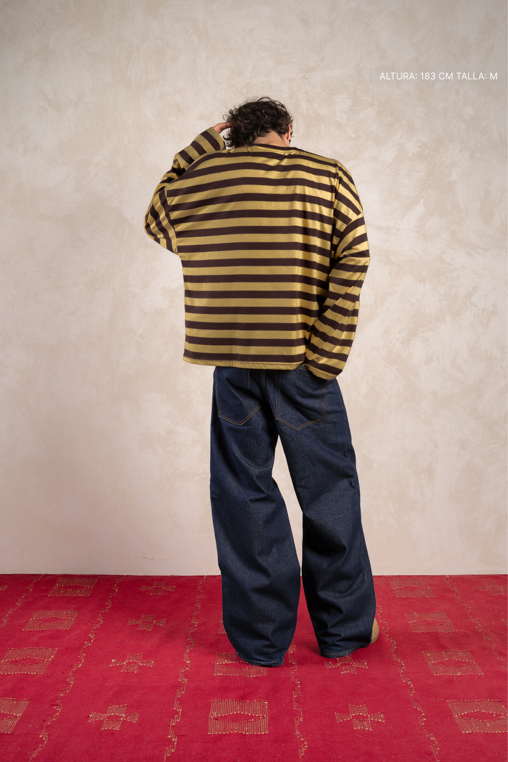 Striped Longsleeve Mustard w/ Black — foto 4