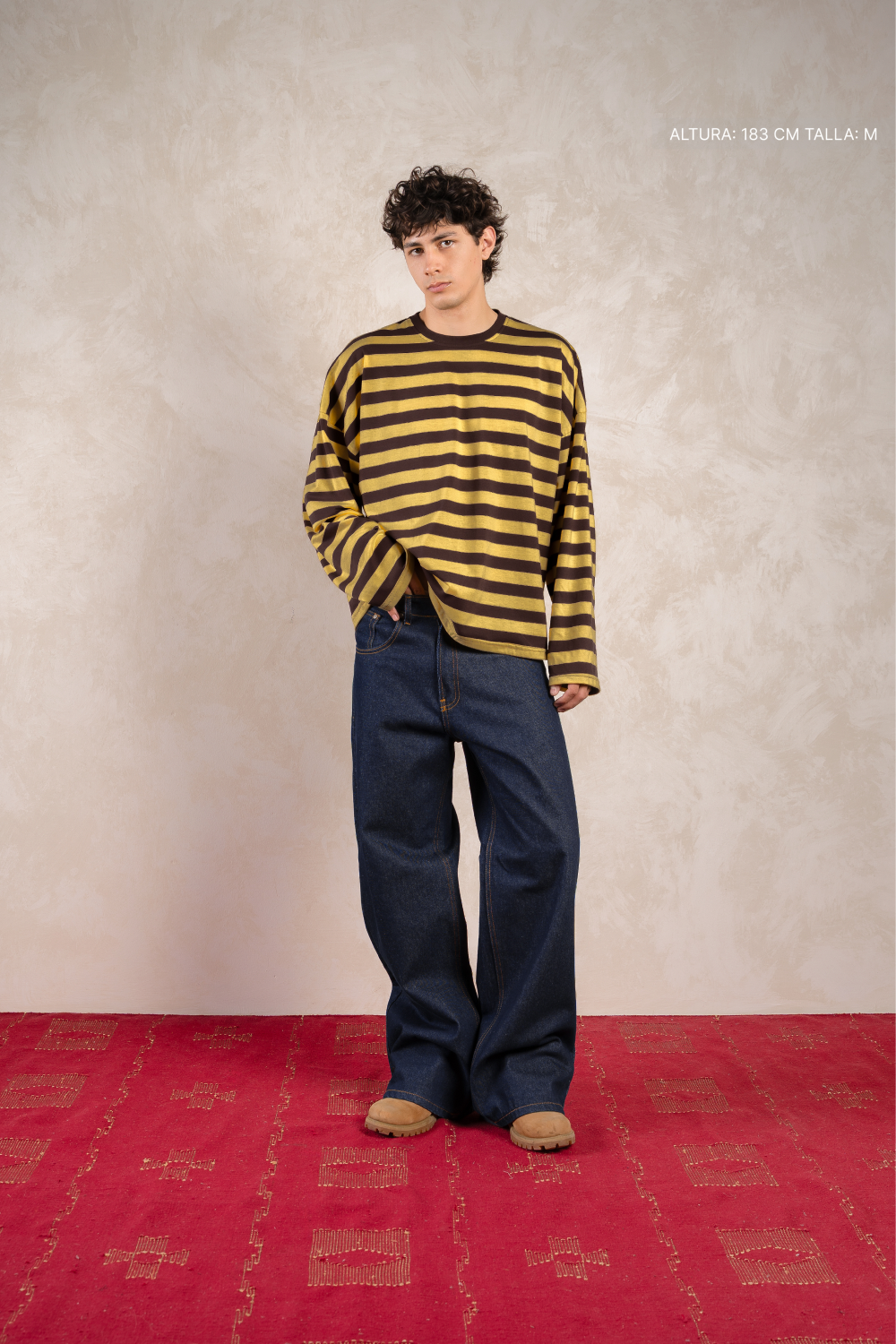 Striped Longsleeve Mustard w/ Black — foto 2