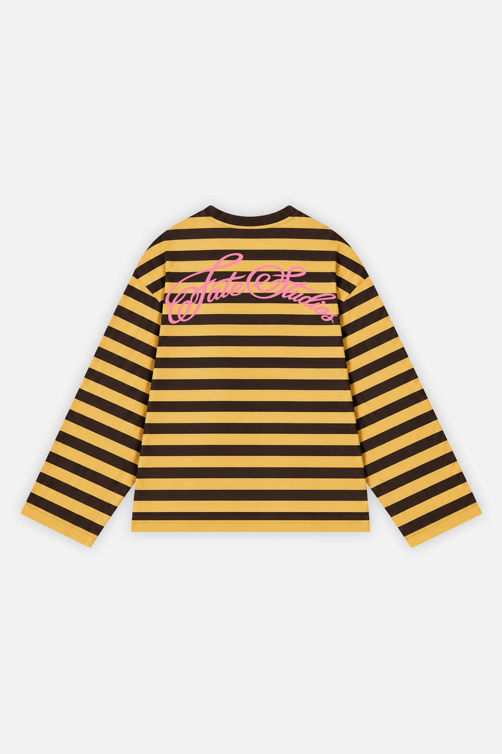 From Mexico With Passion Striped Longsleeve Mustard w/ Brown — foto 2
