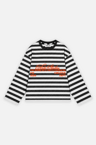 From Mexico With Passion Striped Longsleeve Ivory w/ Black