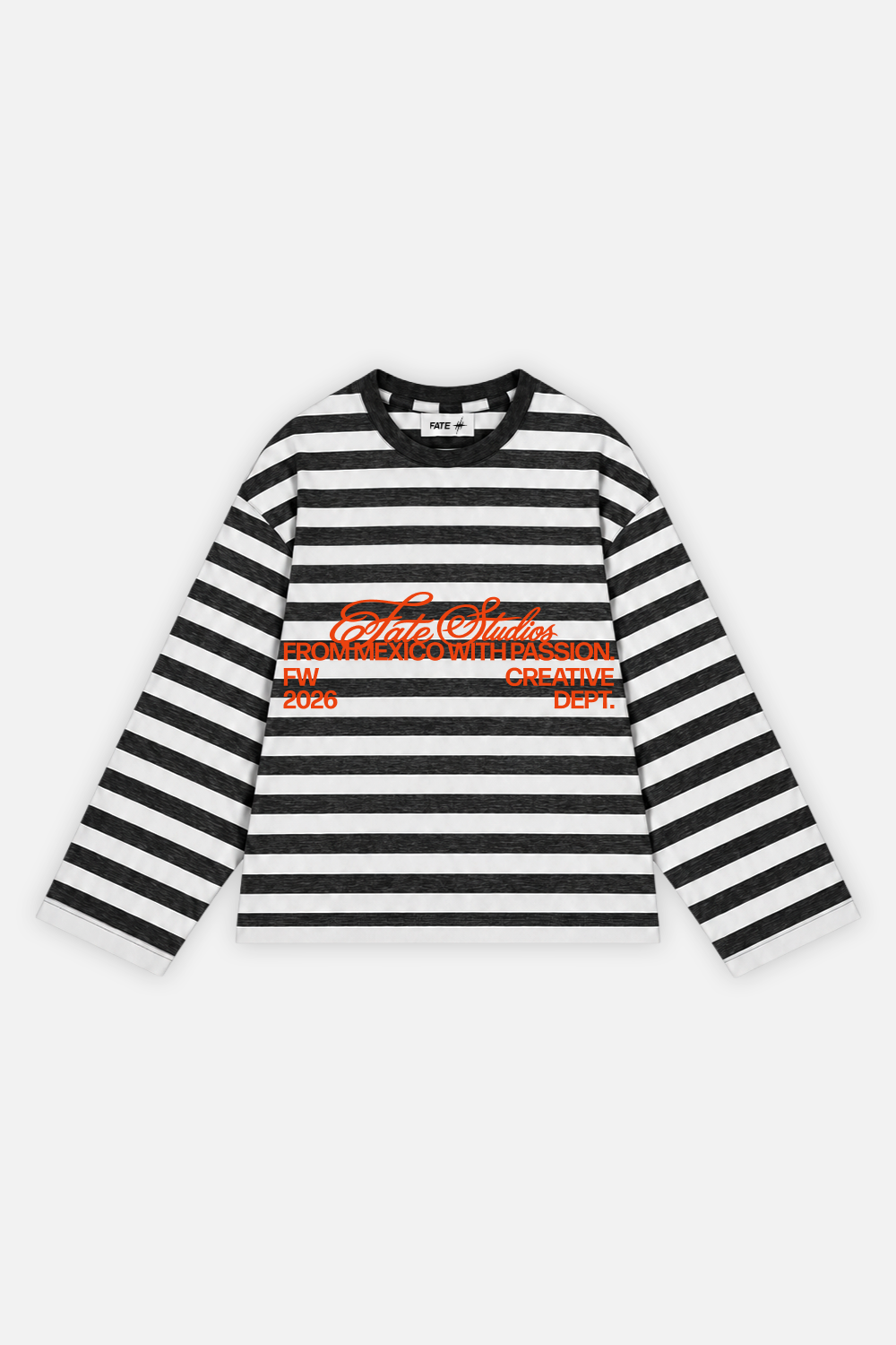 From Mexico With Passion Striped Longsleeve Ivory w/ Black — foto 1