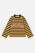 From Mexico With Passion Striped Longsleeve Mustard w/ Brown — foto 1