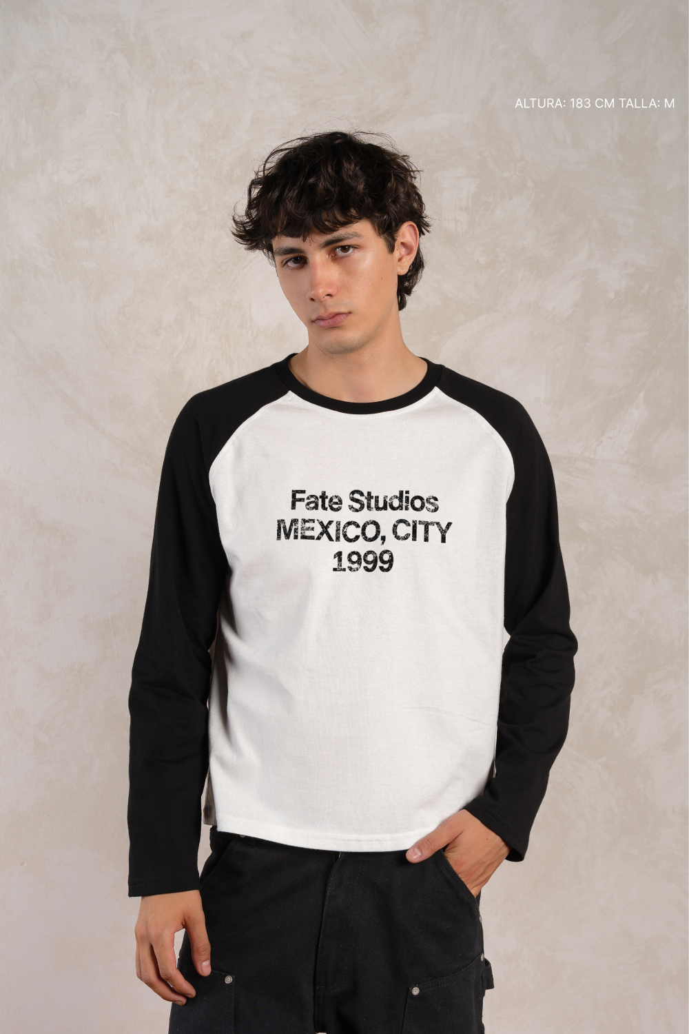 Fate Studios Raglan Longsleeve Ivory w/ Black — foto 6