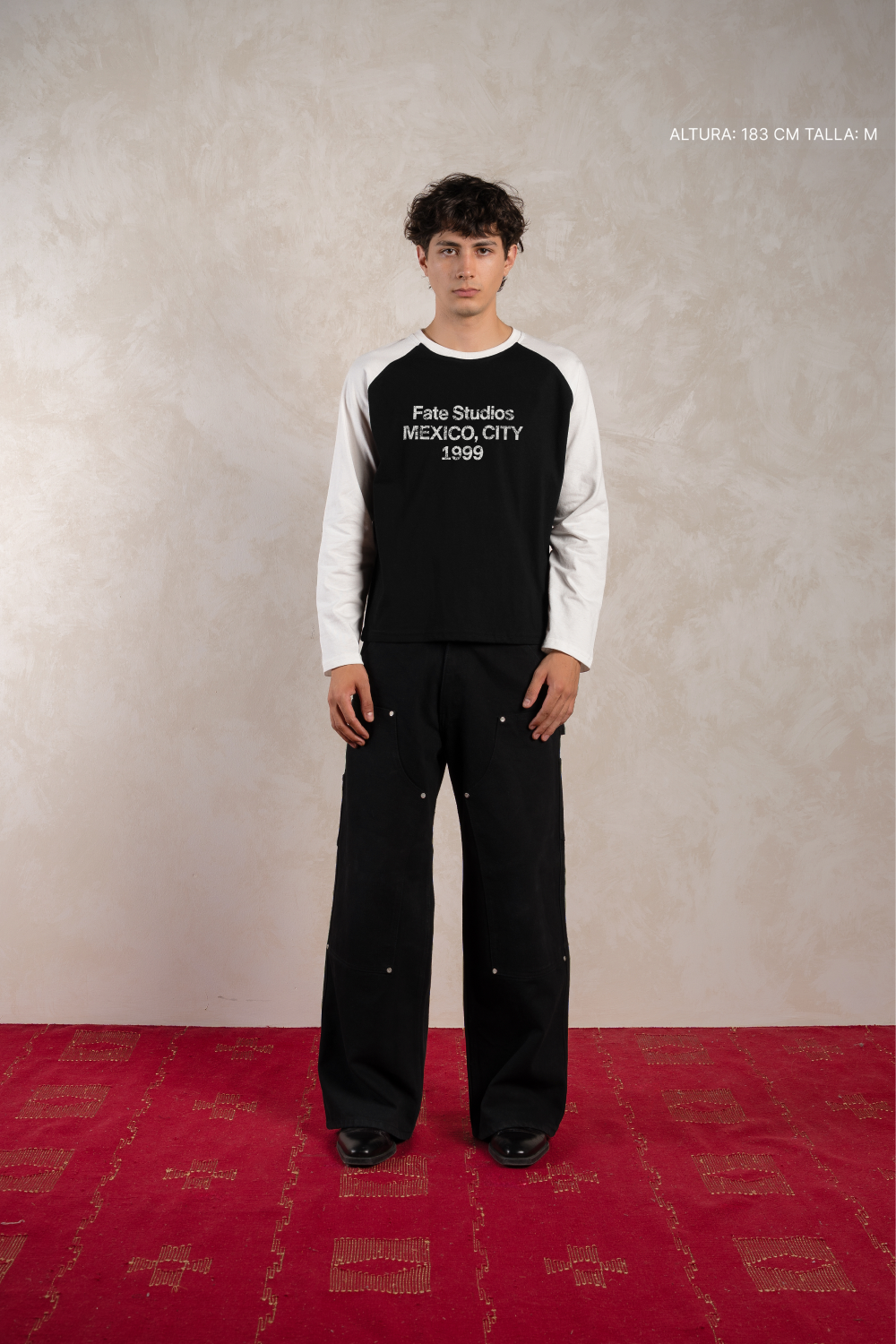 Fate Studios Raglan Longsleeve Black w/ Ivory — foto 2