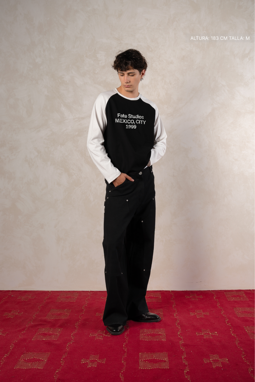 Fate Studios Raglan Longsleeve Black w/ Ivory — foto 6