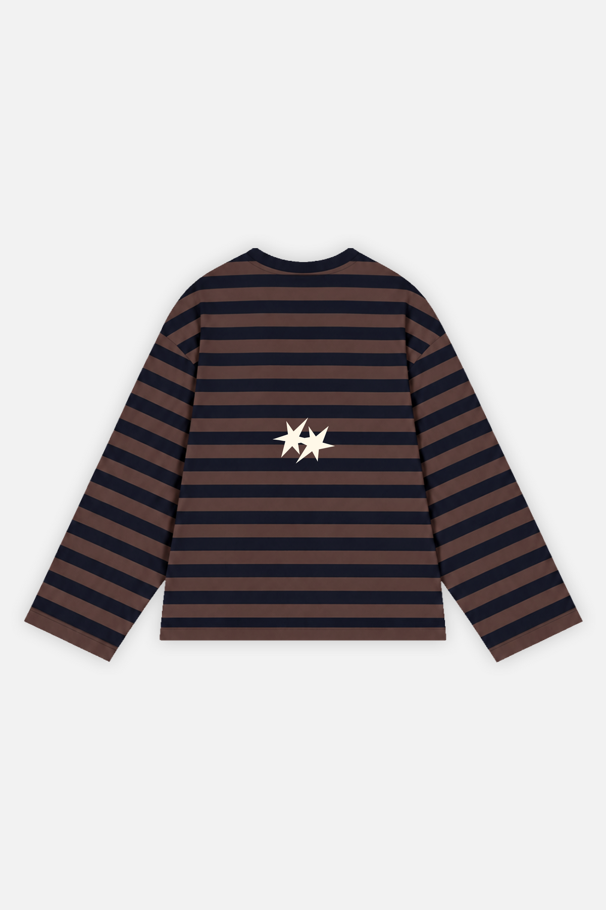 Destino Studios Striped Longsleeve Navy w/ Brown — foto 2