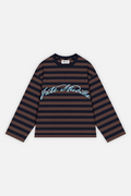 Fate Signature Striped Longsleeve Navy w/ Brown — foto 1
