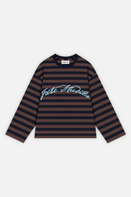 Fate Signature Striped Longsleeve Navy w/ Brown