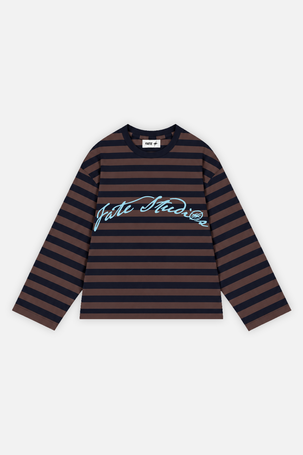 Fate Signature Striped Longsleeve Navy w/ Brown — foto 1