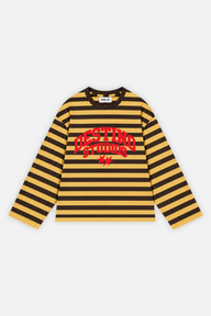 Destino Studios Striped Longsleeve Mustard w/ Brown