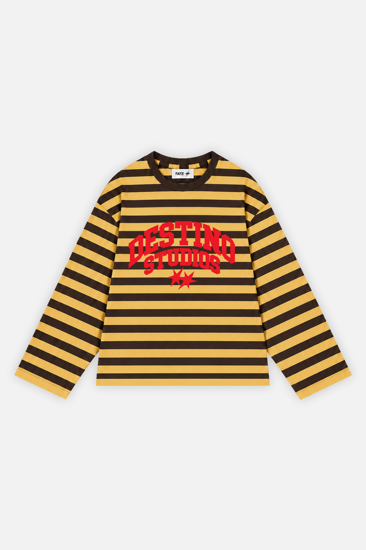 Destino Studios Striped Longsleeve Mustard w/ Brown — foto 1