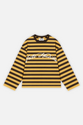 Fate Signature Striped Longsleeve Mustard w/ Brown — foto 1