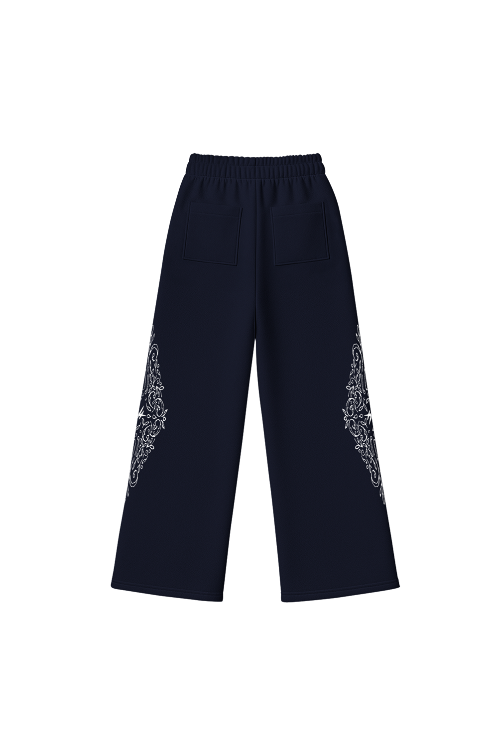 Ornate Wide Pants Midnight Blue