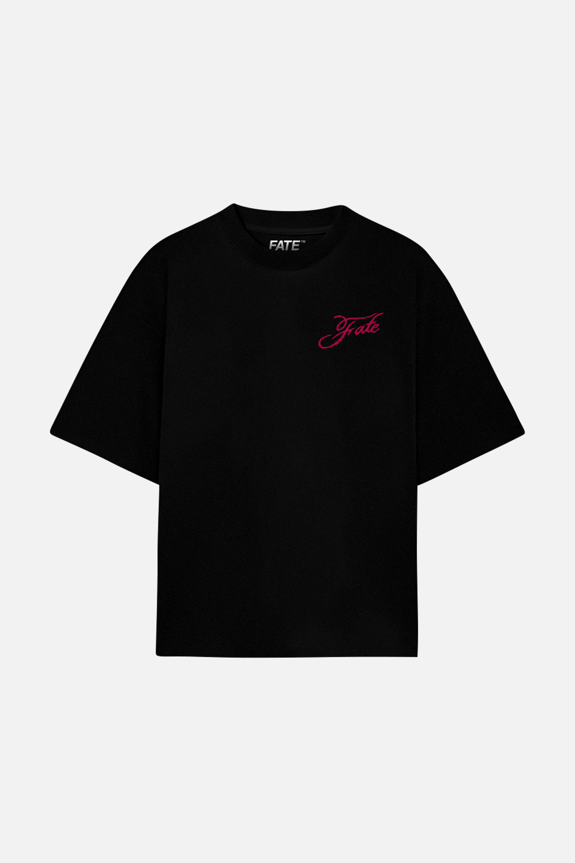 Les Fleurs Tee Black — Front