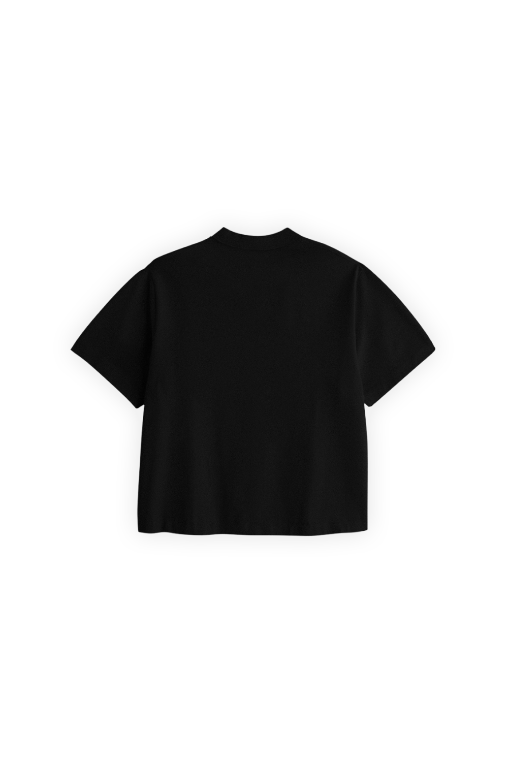Crown Crop Tee Black