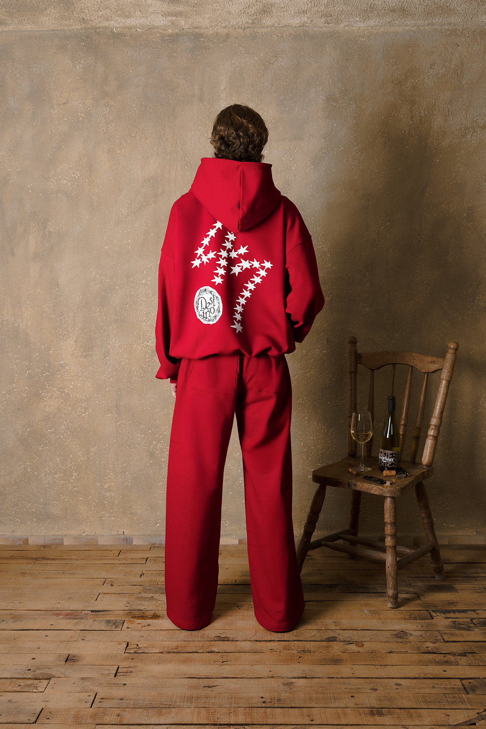 47 Wide Pants Cherry Red