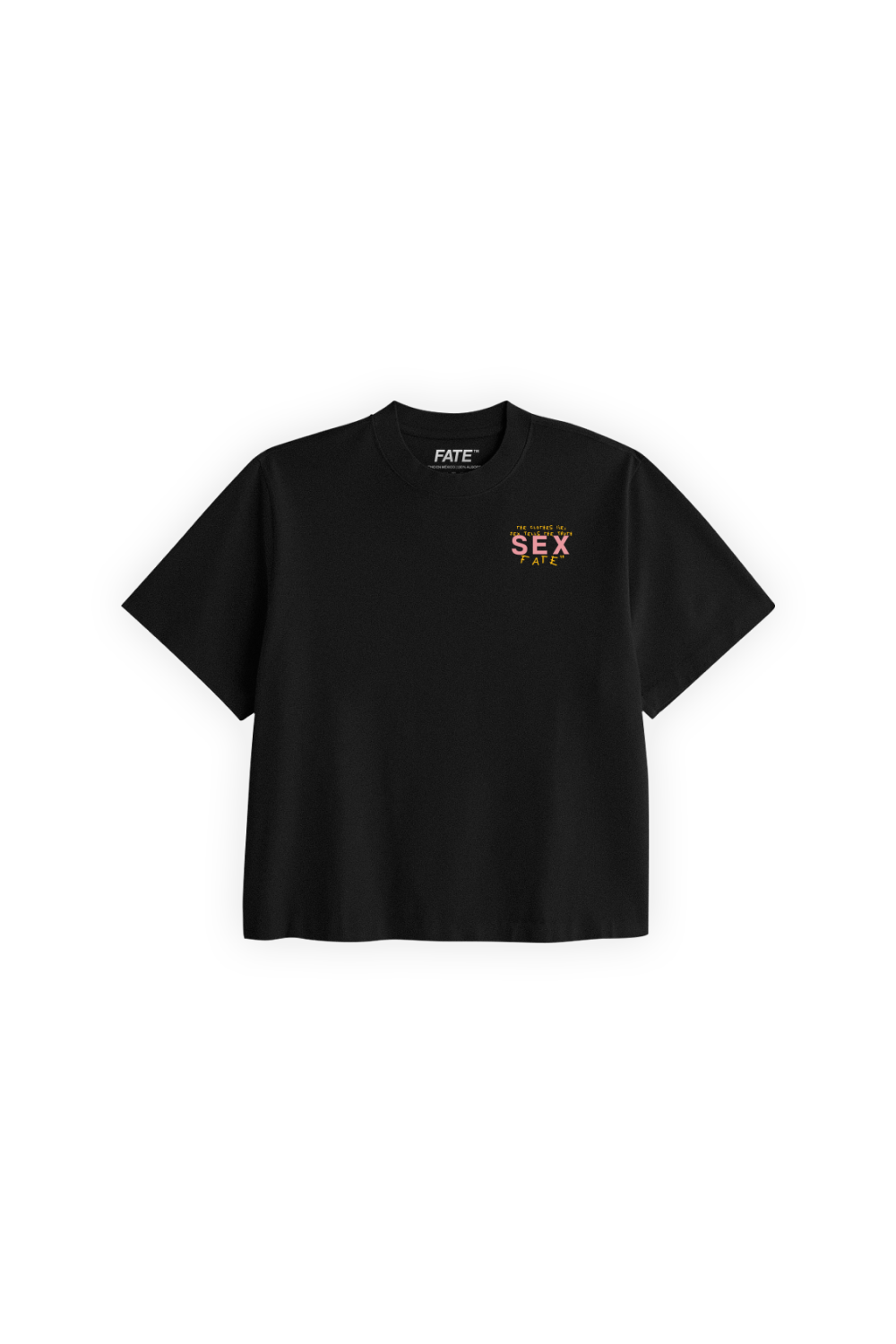 Clothes Lie Crop Tee Black