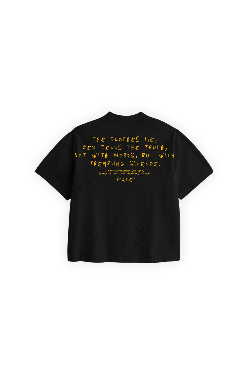 Clothes Lie Crop Tee Black